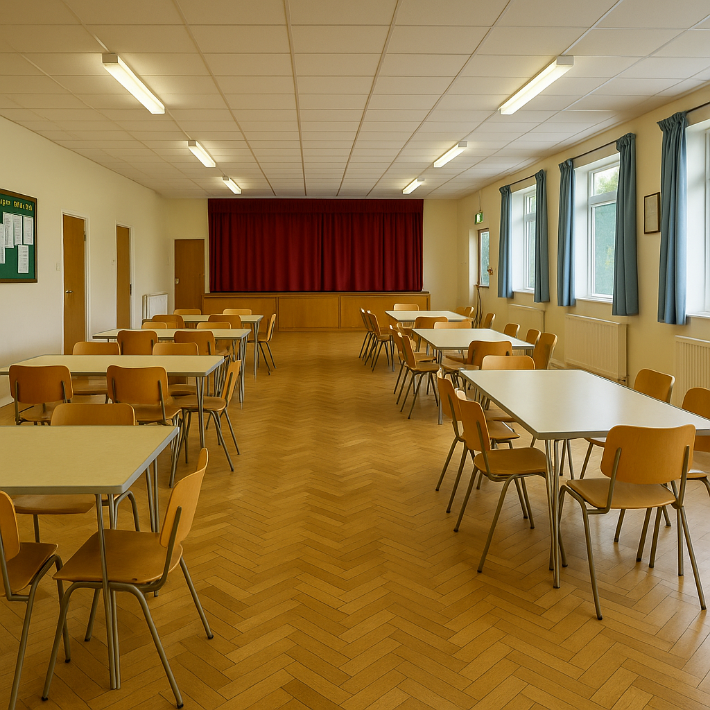 Interior of Dyke Village Hall